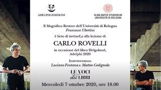 Lezione di Carlo Rovelli [upl. by Nalliuq194]