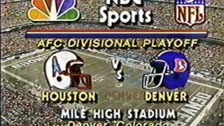 1988 NBC NFL AFC Divisional Playoff Open [upl. by Jadda]