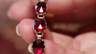 Antique Perpignan Garnet Bracelet by 33 [upl. by Refinney612]