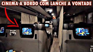 VIAGEM DE ÔNIBUS DOIS ANDARES G8 NO INCRÍVEL CABINE CAMA DA BRASIL SUL  Curitiba a Joinville [upl. by Ratna]