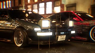 TRUENO AE86 amp NISSAN 240SX  UNREAL ENGINE 5 CINEMATIC [upl. by Kahlil390]