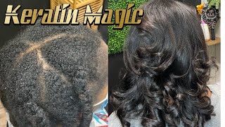 Keratin Treatment on 4 Type hair [upl. by Anirok]