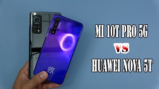 Xiaomi MI 10T Pro 5G vs Huawei nova 5T  Snapdragon 865 vs Kirin 980 [upl. by Grimbal]