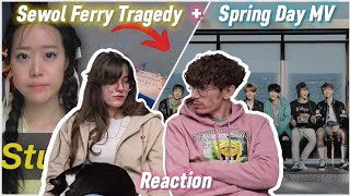 Reaction to The Sewol Ferry Tragedy  350 Students To Die In A Sinking Ship  Spring Day MV by BTS [upl. by Nerrag]