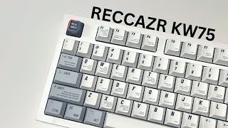 Reccazr KW75  TTC Golden Pink  Build amp Typing Sound [upl. by Rahas]