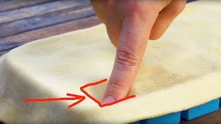 Press Pizza Dough Into An Ice Cube Tray And Bake It Wow [upl. by Sajovich]