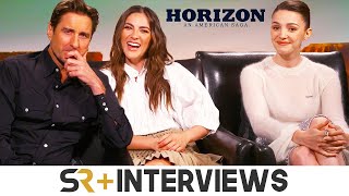 Luke Wilson Isabelle Fuhrman amp Ella Hunt Talk Horizon An American Sagas MultiMovie Journey [upl. by Kacy]