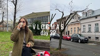 VLOGMAS Day 22 I picnic on a bench beauty products first impressions [upl. by Enihpets619]