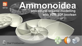 ammonidea part1 procedural organic modelling in houdini [upl. by Doolittle]