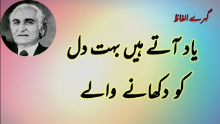 Yaad Aate Hein Bohat Dil Ko Wukhane Wale  Sad Shayari  Heart Touching Poetry [upl. by Ianej463]