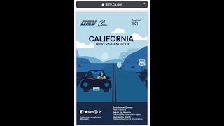 California DMV Handbook 2021 Section 1 to 9 and Real Prewritten Test 1 2 With Correct Answers [upl. by Lehcar]