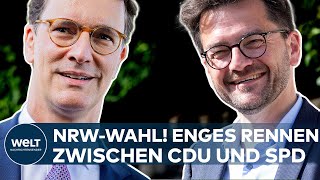 LANDTAGSWAHL IN NRW quotSchick angezogen erstmalquot Enges Rennen zwischen CDU und SPD I WELT News [upl. by Culbertson886]