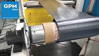 PEEK Carbon fiber reinforced thermoplastic prepreg unidirectional tape production lineCFRTP UD tape [upl. by Sansone]