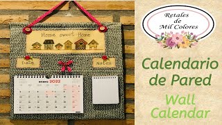 61 Calendario de Pared Aplicaciones con pinturas acuarelables Moldes gratis Tutorial paso a paso [upl. by Mariellen]