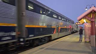 Amtrak Capitol Corridor 547 at Santa Clara Station with CDTX 2107 SC44 and 6963 Cab Car amtrak [upl. by Alaik]