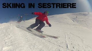 SKIING IN SESTRIERE [upl. by Arlyn460]