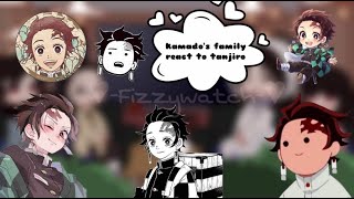 ✨🔥Kamado family react to tanjiro🌊✨ [upl. by Aitram]