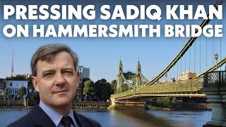 Tony Devenish asking Sadiq Khan about Hammersmith Bridge closed for 5 years [upl. by Daryl]