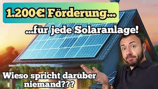 Versteckte Solarförderung 2024 über 1200€ für fast jede PVAnlage Mit diesem Steuertrick geht das [upl. by Maiocco312]