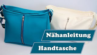 Handtasche nähen mit Reißverschluss  Schnittmuster Handtasche Rio [upl. by Sinoda]