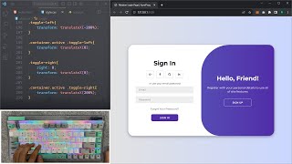 ASMR Programming  Animated Login Page  No Talking [upl. by Droflim95]