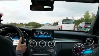 Mercedes 20192020 C300 4Matic 258 PS Drive On Autobahn A9 [upl. by Yatnuahc]