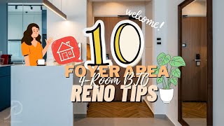 10 FoyerEntryway 👋🏻 Reno Tips Ep 19  House Tour  Singapore HDB 4Room BTO 🏠 [upl. by Lorien969]