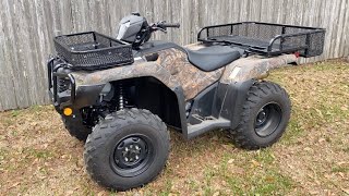 How To  Basket Racks Install Honda Foreman 520 4x4 [upl. by Airrehs]