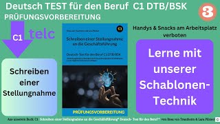 Stellungnahme an die Geschäftsführung telc Deutsch Test für den Beruf C1 mit Schablonen schreiben3 [upl. by Ainavi314]