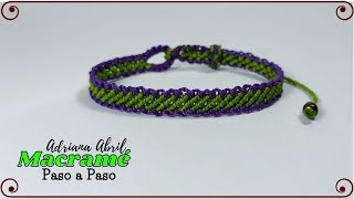 COMO HACER PULSERAS PARA HOMBRE EN MACRAME 🧿 [upl. by Raney761]