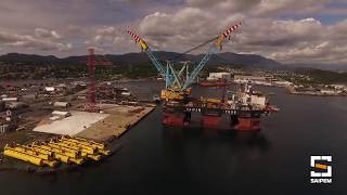 Saipem 7000  Hywind Scotland Mating Operations  Saipem [upl. by Netti]