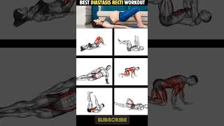 6 Best Diastasis Recti Workout Routine workout diastasisrectiexercises [upl. by Delamare]