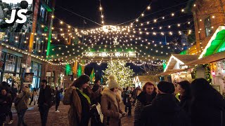 Toronto Winter Village Christmas Market Walk 2022 [upl. by Lissak956]