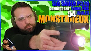 INCROYABLE  54 JOULES DANS UN PAK 9mm  SIG SAUER P320 UN MONSTRE AVEC LE GOMM COGNE SAPL [upl. by Evvie]