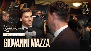 2024 Daytime Emmys Red Carpet Giovanni Mazza General Hospital [upl. by Kauslick918]