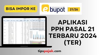 APIKAN  APLIKASI PENGHITUNG PPH 21 TERBARU 2024 TARIF EFEKTIF  TER  KERTAS KERJA PPH 21 2024 [upl. by Natlus824]