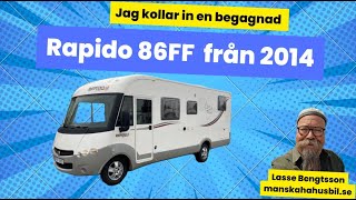 Jag kollar in en begagnad Rapido 86FF  med låga långbäddar 659 000 finns i Bjuv [upl. by Nelleh]