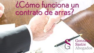 👉 Contrato de arras  Condiciones modelo y señal [upl. by Silohcin]