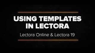 Using Templates in Lectora  Lectora Online amp Lectora Desktop [upl. by Henry304]