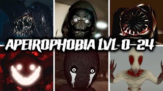 Apeirophobia  Chapter 1 amp 2  Level 0 to 24 Full Walkthrough  Roblox [upl. by Berns]