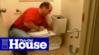 How to Install a New Toilet Flange  Ask This Old House [upl. by Henri914]