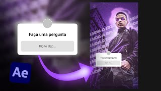 Como fazer STORIES ANIMADOS Caixinha de perguntas no AFTER EFFECTS [upl. by Eirallih]