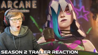 PEAK CINEMA HAS RETURNED  Arcane Season 2 Trailer Blind Reaction [upl. by Aenal307]