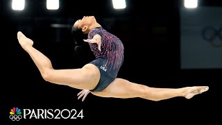 Suni Lee gears up for second Games with strong podium training effort  Paris Olympics  NBC Sports [upl. by Ettezel]