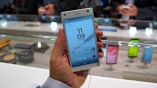 Sony Xperia Z5 Compact HandsOn  Pocketnow [upl. by Ennovaj]