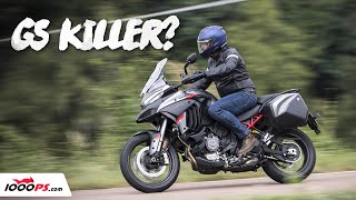 Ducati Multistrada V4 S Grand Tour 2024  first test [upl. by Dnalyar]