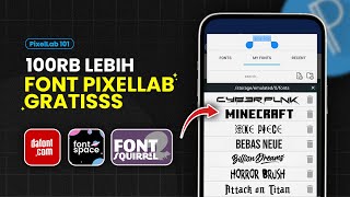 3 Website Download Font PixelLab GRATIS  Cara Instalnya 😎✨ [upl. by Ahsakal]