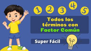 FACTOR COMÚN MONOMIO  Ejercicios Resueltos 01 [upl. by Morie]