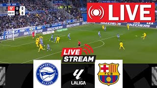 🔴LIVE Deportivo Alavés vs FC Barcelona  LaLiga 202425  Match Live Today [upl. by Younglove]