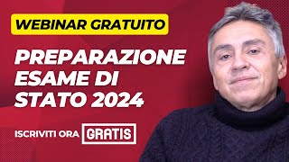 Webinar gratuito preparazione Esame di Stato 2024 Architetti e Ingegneri Civili Ambientali [upl. by Assyram]